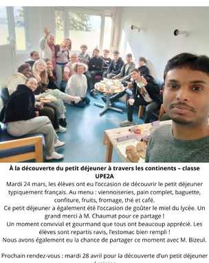 À la découverte du petit déjeuner à travers les continents – classe UPE2A Mardi 24 mars, les élèves ont eu l’occasion de découvrir le petit déjeuner typiquement français. Au menu  viennoiseries, p.png
