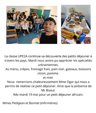 La classe UPE2A continue sa découverte des petits déjeuner à travers les pays. Mardi nous avons pu apprécier les spécialtés urkrainiennes.png
